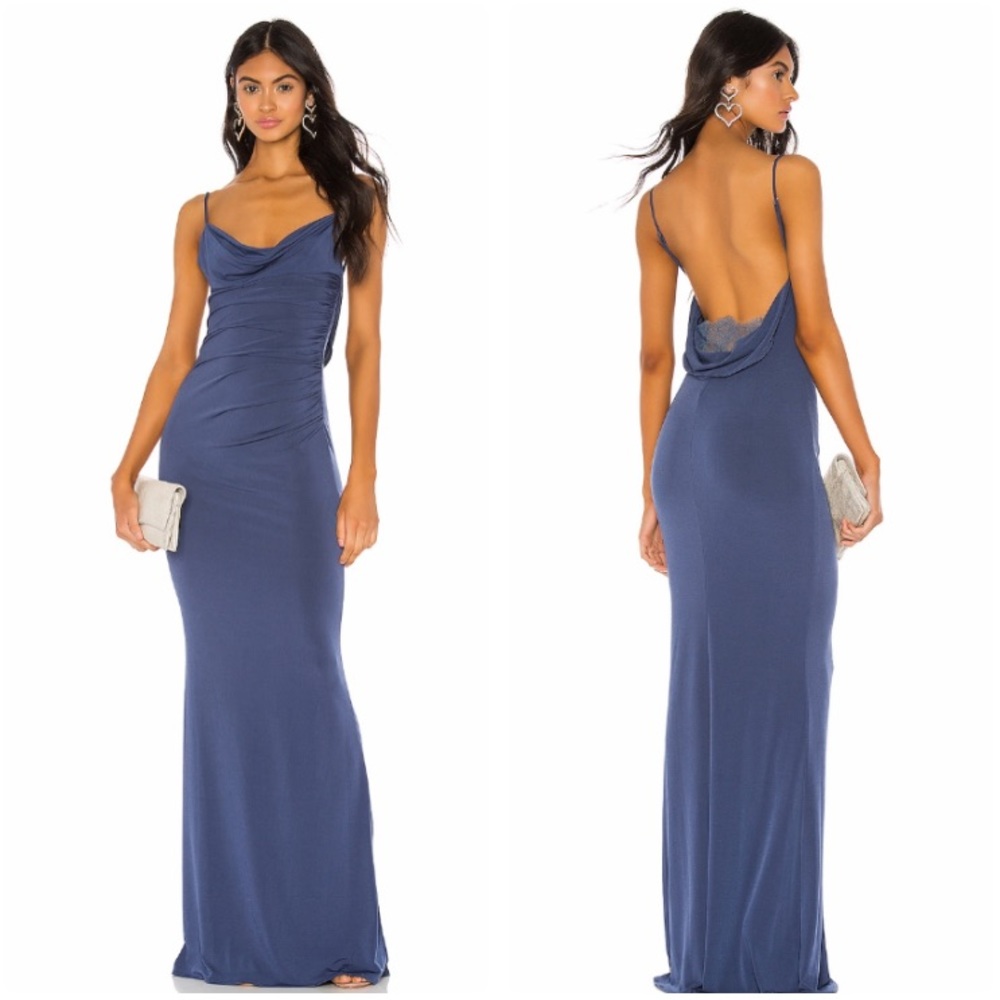 Katie May Surreal Dress Gown in Deep Sea